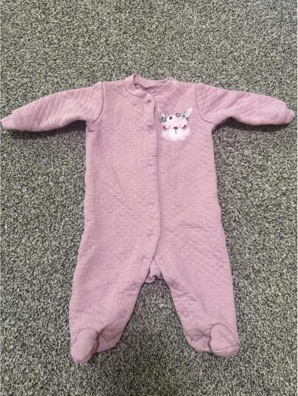 Chick Pea Kid's Pink and Purple Sleepsuits-babygrow